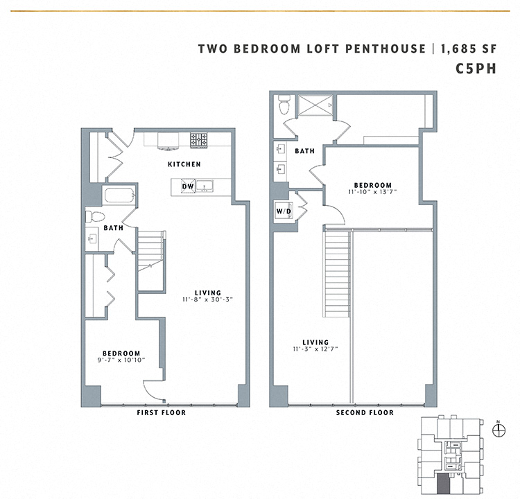 Two Bedroom Loft Penthouse C5PH Hallasan